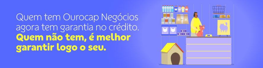 Agora o Ourocap Negócios também pode ser utilizado como garantia para o seu Capital de Giro. Você concorre até R$ 3,5 milhões e ainda pode aumentar o seu limite de crédito.